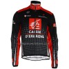 Completo Maglia ML + Pantaloncino con bretelle ML Caisse d`Epargne Rosso Nero Bianco